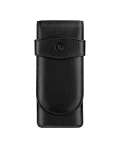 Pelikan Étui en cuir noir pour 3 stylos