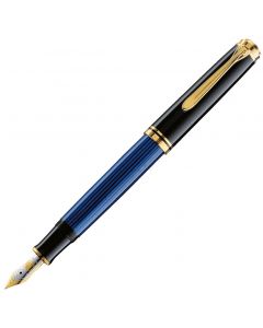 Pelikan Souverän 600 Noir Bleu Stylo Plume