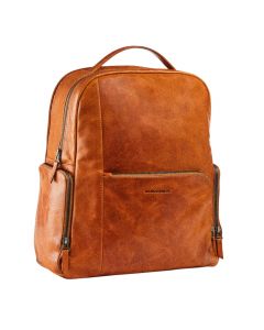 Maverick Nouveau Sac à dos en cuir pour homme avec compartiment pour ordinateur 14