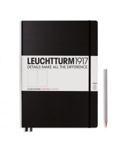 Leuchtturm1917 Notebook Master Slim A4+ Noir pointillé