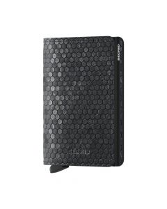 Secrid Slimwallet Cuir Hexagone Noir