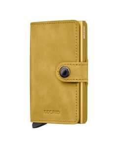 Secrid Miniwallet Cuir Vintage Jaune