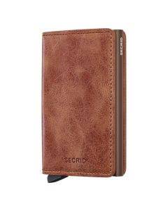 Secrid Slimwallet Cuir Vintage Marron Cognac