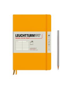 Leuchtturm1917 Cahier à couverture souple moyenne Rising Colors Rising Sun Lined