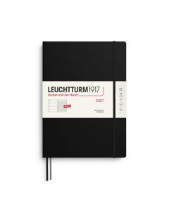 Agenda Leuchtturm1917 2027 – Planificateur hebdomadaire avec notes, format B5, noir