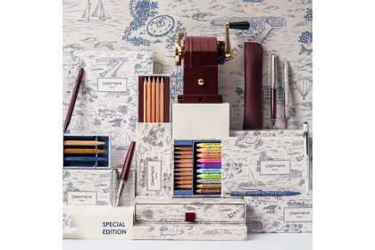 What is toile de Jouy? The French pattern Caran d'Ache uses to draw Geneva