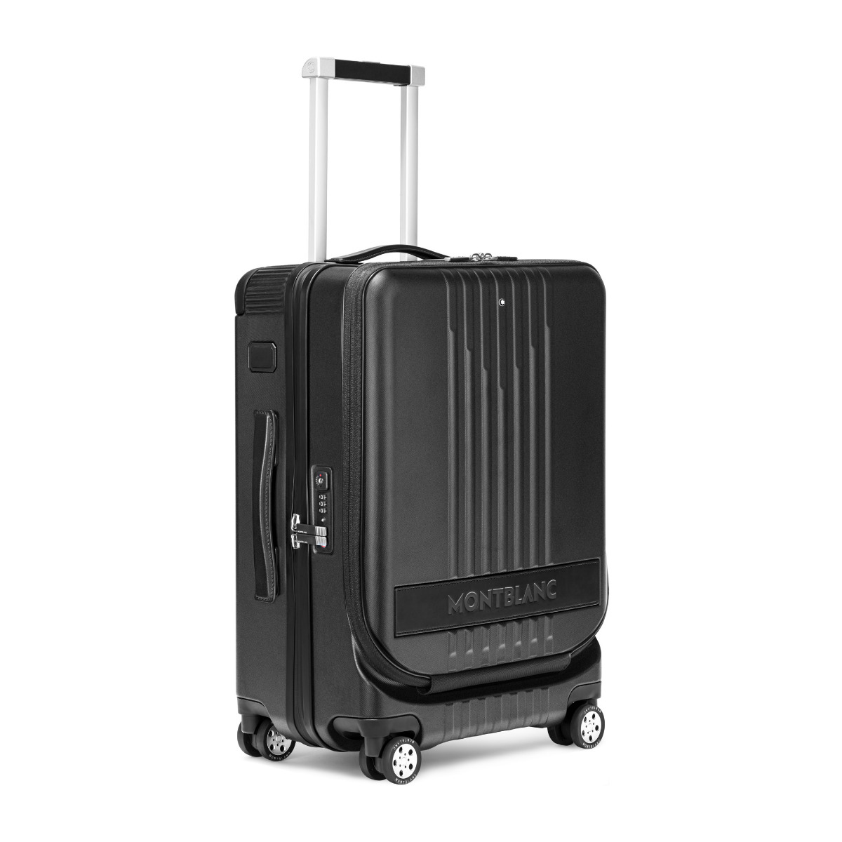 Montblanc MY4810 Cabin Compact Trolley with Front Pocket Black