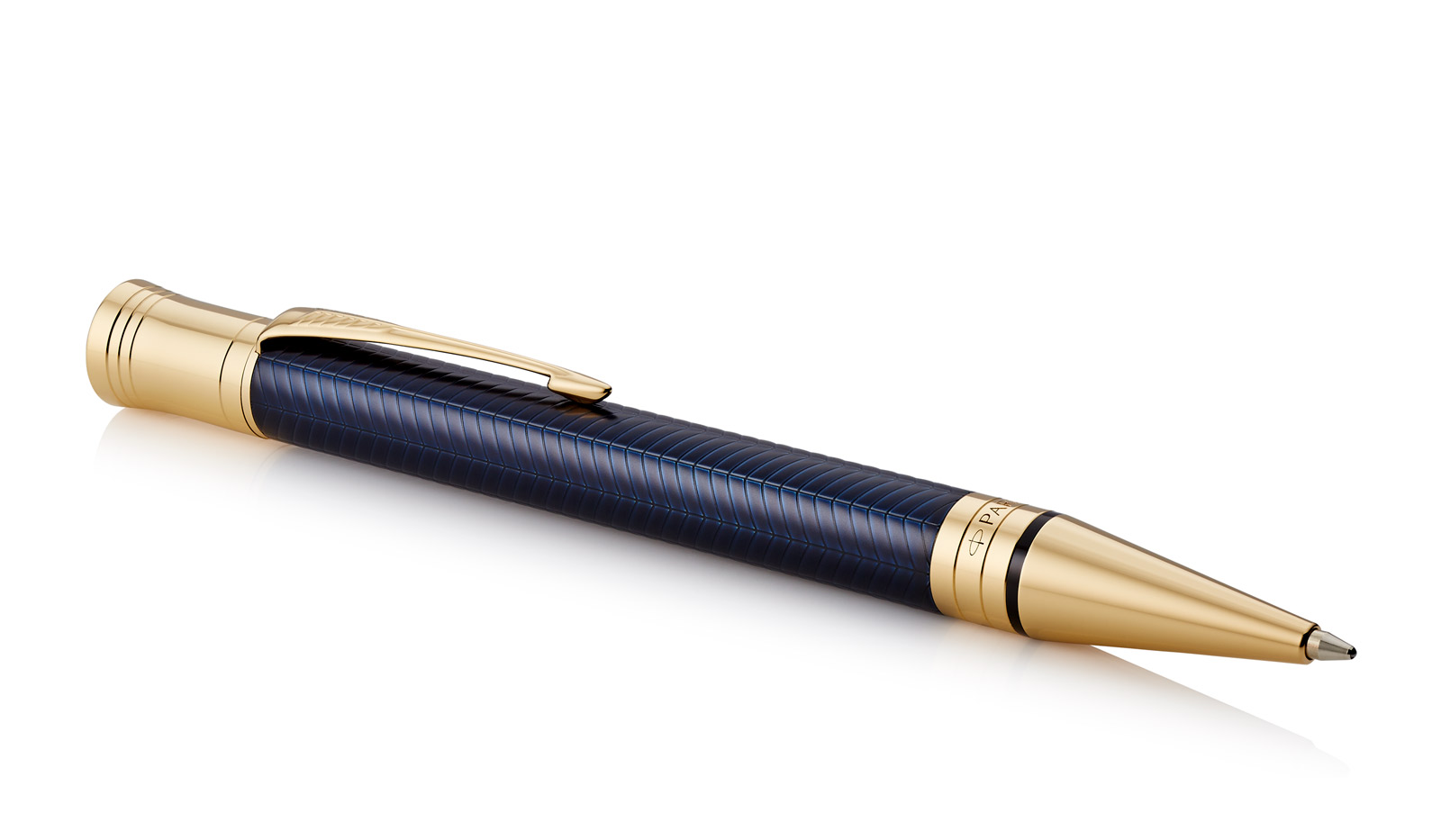Parker Duofold Blue Chevron GT Ballpoint Pen | Penworld