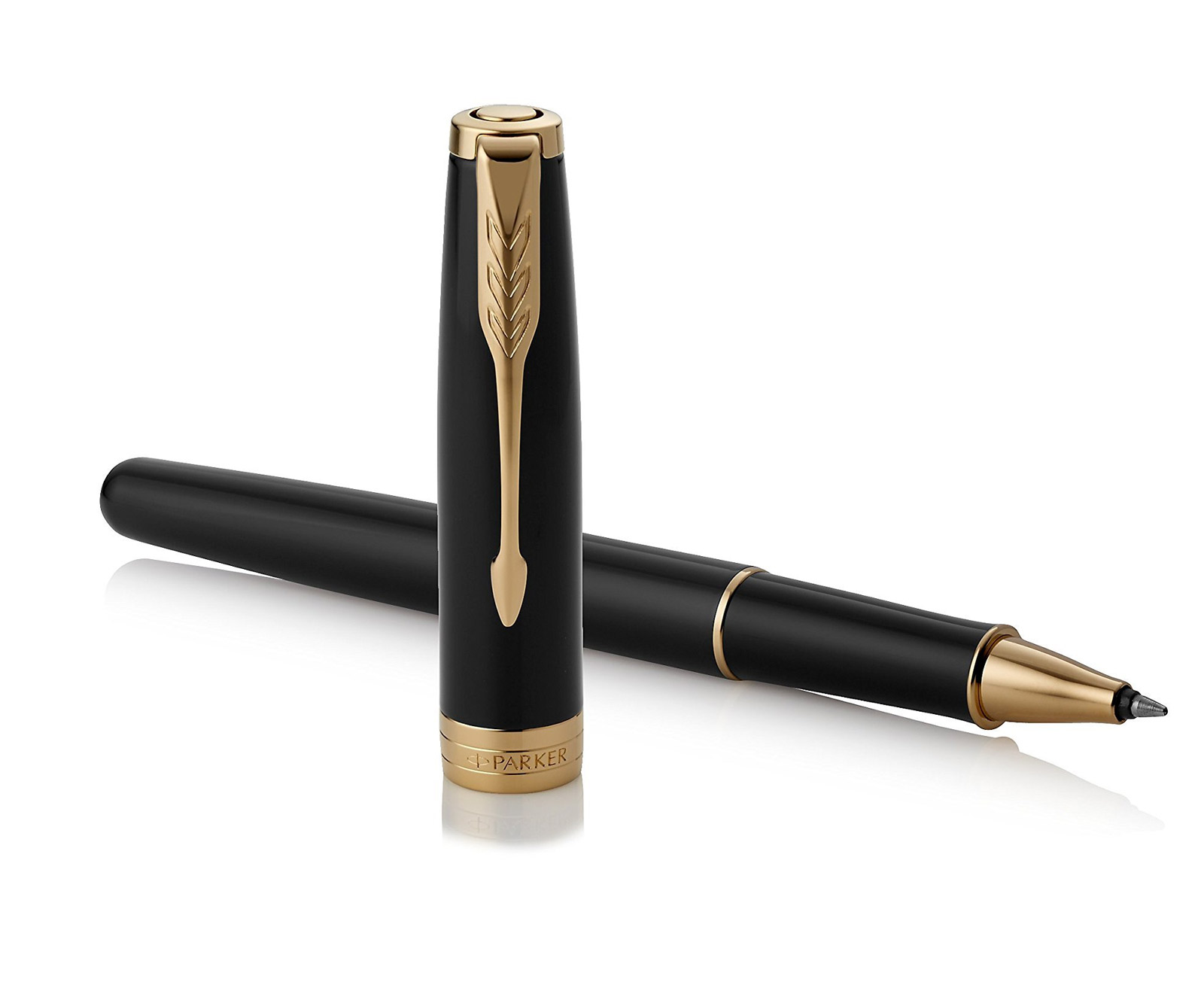 Parker Sonnet Laque Black GT Rollerball Pen | Free Engraving