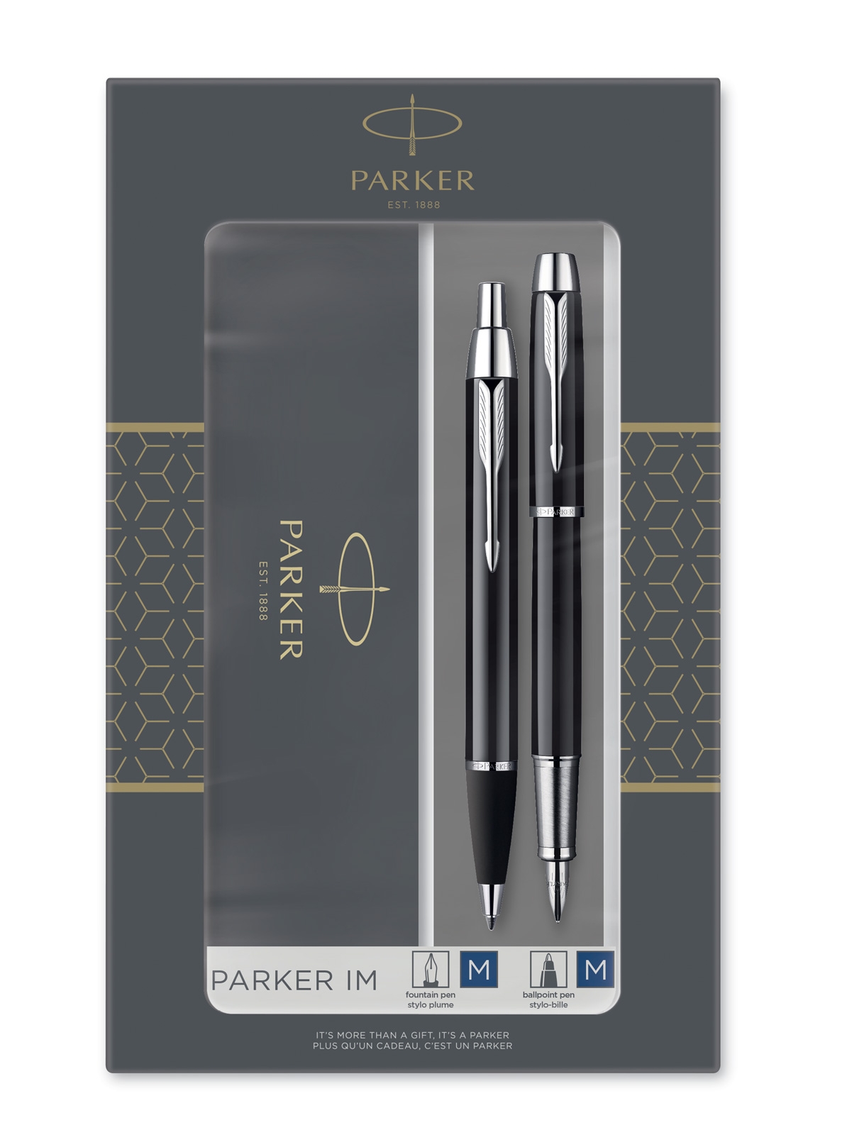 Parker IM Black CT Fountain Pen and Ballpoint Pen Set