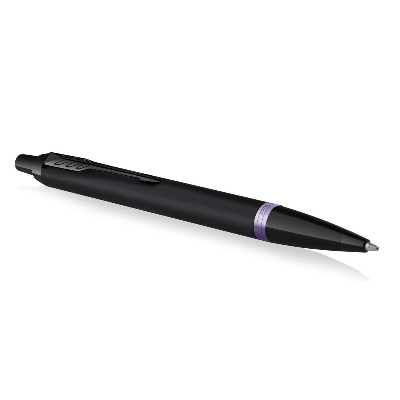Parker IM Black Amethyst Purple Vibrant Rings Ballpoint Pen