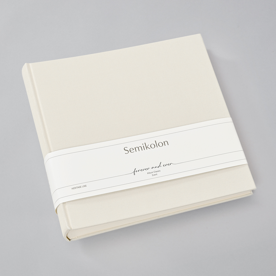 Album Fotografico Semikolon Classic Large – 24,5x30,5 Cm – 130 Pagine Color Crema, Tela Lilla – Fai Da Te Per 260 Foto 10x15