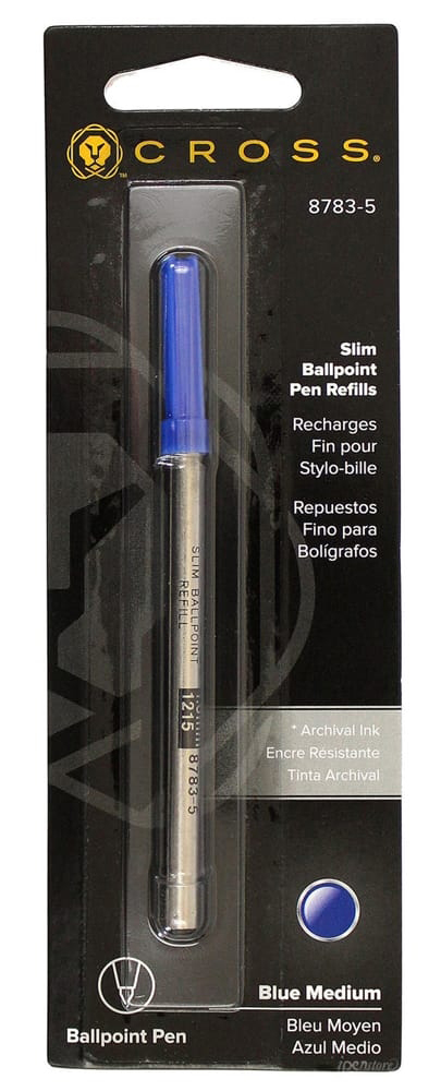 Cross Slim Ballpoint Refilll Medium Blue Penworld » More than