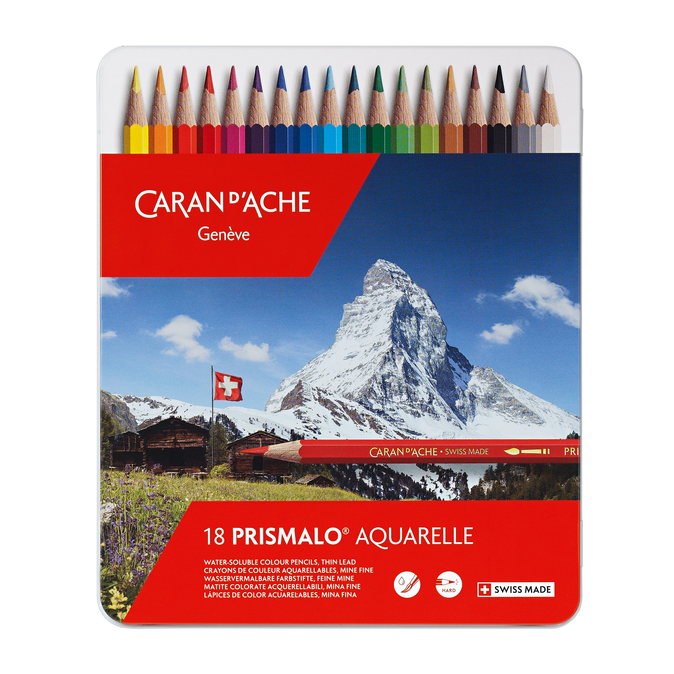 【希少】Caran d'Ache PRISMALO 水彩色鉛筆 25色 Caran d'Ache Prismalo Aquarelle 18 Colour Pencils | Penworld