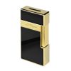 S.T. Dupont Biggy Black Lacquer and Gold Lighter