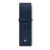 Montblanc Sartorial 2 Pen Pouch Ink Blue
