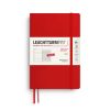 Leuchtturm1917 Diary 2027 Weekly Planner with notes Paperback B6+ Softcover Cherry