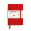 Leuchtturm1917 Diary 2027 Weekly Planner with notes Dotted Medium A5 Cherry