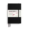 Leuchtturm1917 Diary 2027 Weekly Planner Vertical Paperback B6+ Hardcover Black