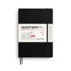 Leuchtturm1917 2027 Monthly Planner + Notebook Composition B5 Softcover Black