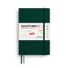Leuchtturm1917 Diary 2027 Monthly Planner + Notebook Paperback B6+ Softcover Forest Green