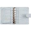 Filofax Classic Pocket Croc Silver Mist