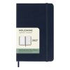 Moleskine Pocket Diary 2027 Weekly Planner with Notebook Sapphire Blue Hard Cover