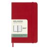 Moleskine Pocket Diary 2027 Weekly Planner with Notebook Red Hard Cover