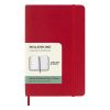 Moleskine Pocket Diary 2027 Weekly Planner with Notebook Red Soft Cover