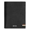 Hugo Boss Wallet Iconic Black with Flap and money pocket