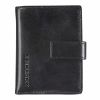 Maverick All Black Super Compact Leather Wallet with Cardprotector RFID protection