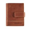 Maverick Rough Gear Compact Cognac Leather Wallet with Cardprotector RFID protection