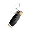 Orbitkey Key Organiser Pro Saffiano Liquorice Leather