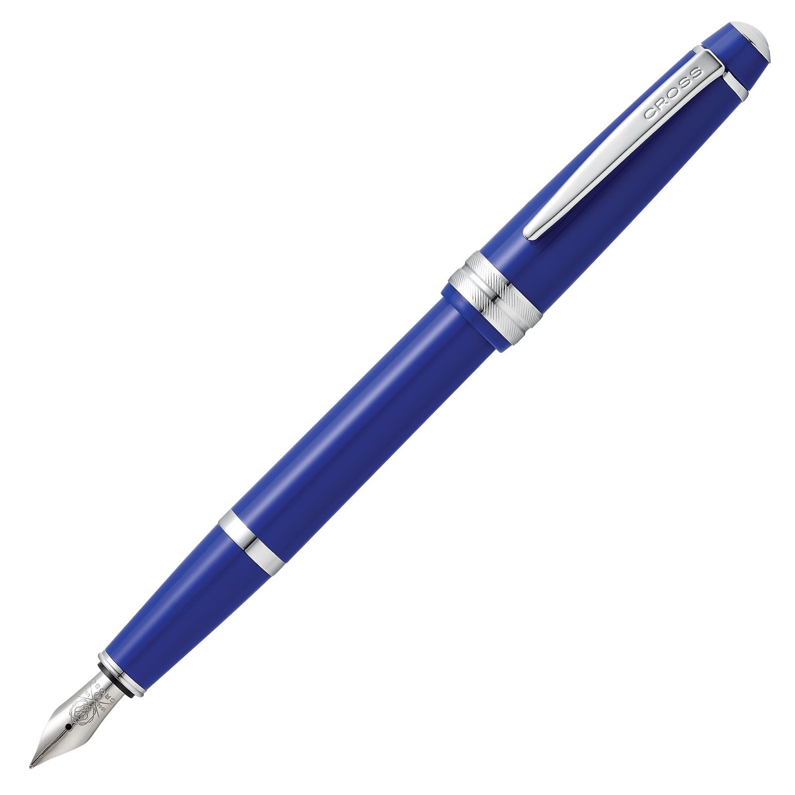 Cross Bailey Light Glossy Blue Resin w/Polished Chrome Appointments  Fountain Pen Item# AT0746-4