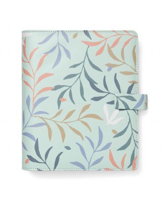 Botanical Organizer, Personal Size, Mint - Smooth, Leather-Look, Six