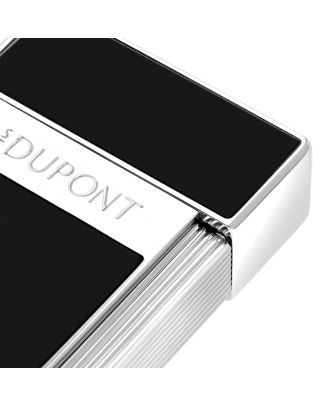 S.T. Dupont Biggy Black Lacquer and Chrome Lighter