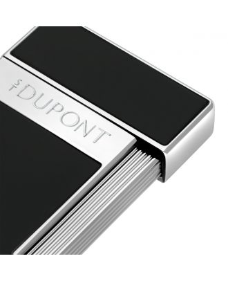 S.T. Dupont Slimmy Black Lacquer and Chrome Lighter
