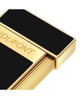 S.T. Dupont Slimmy Black Lacquer and Gold Ligther