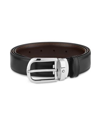 Montblanc Reversible Belt 30mm Horseshoe Black Brown