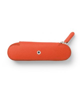 Graf von Faber-Castell Pen Etui met Rits voor 2 Pennen Burned Orange