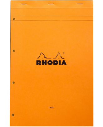 Rhodia Notitieblok A4+ No. 20 Gelijnd Oranje met Gele Bladzijden