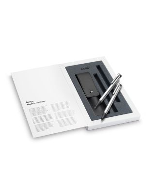 Lamy Logo Steel Ballpoint Pen and Mechanical Pencil