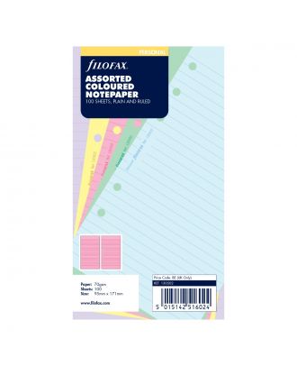 Filofax Refill Personal Assorted Colors Lined