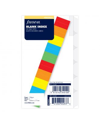 Filofax Vulling Personal Blanco Indexbladen