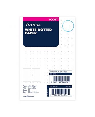 Filofax Vulling Pocket Wit Dotted