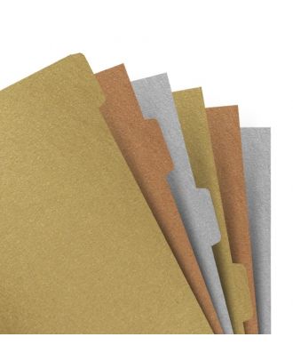 Filofax Refill A5 Metallic Tabs