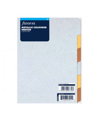 Filofax Refill A5 Metallic Tabs