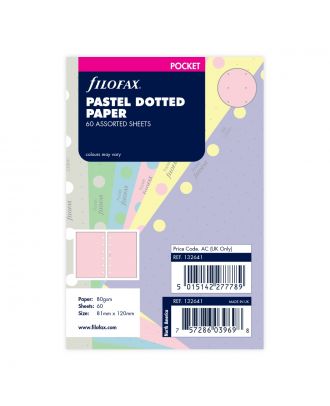 Filofax Refill Pocket Pastel Dotted