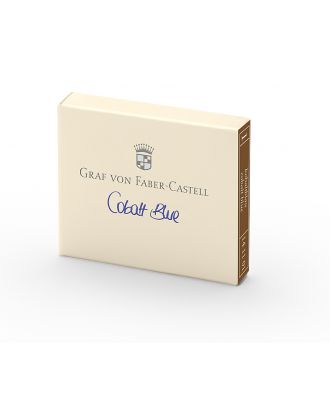Graf von Faber-Castell Vulpen Inkt Cartridges 6 pack Cobalt Blu