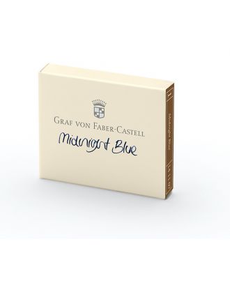 Graf von Faber-Castell Vulpen Inkt Cartridges 6 pack Midnight Blue